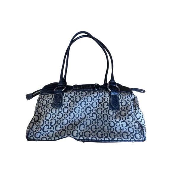 Guess Y2K Monogram Baguette Bag Vintage Logo Shoulder Purse Rare VTG 2000s - Picture 3 of 6